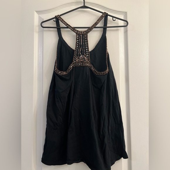 Forever 21 Black Beaded Tank Size M - Picture 4 of 6
